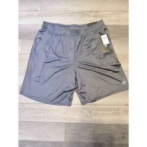 NWT RBX Training Shorts Mens XL Grey Heather 9 Inch Inseam